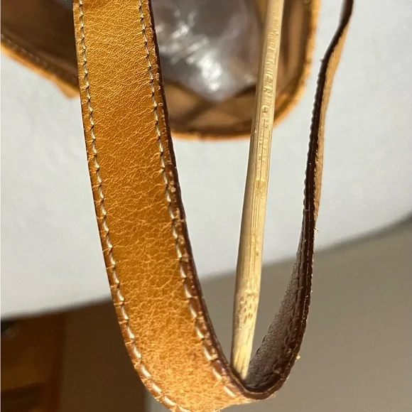 CELINE Classic Macadam Bucket Bag GUC 100% Authentic Brown/Tan- Vintage - Picture 7 of 17